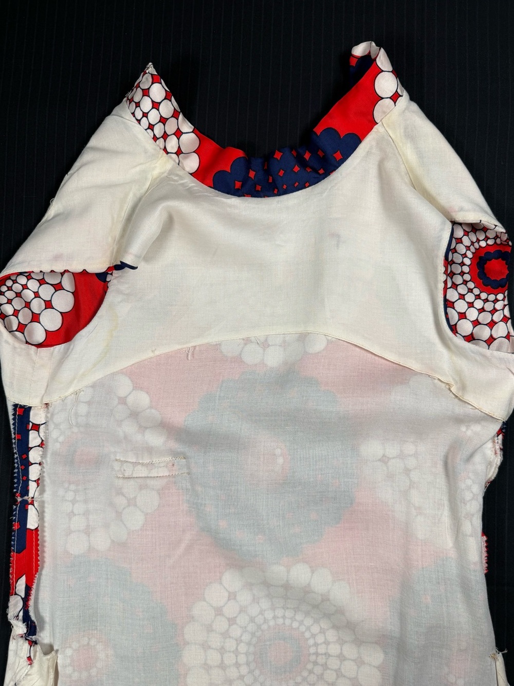 Vintage Mod Floral Geometric Shift Dress - Picture 11 of 16